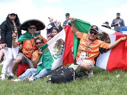 A family cheers for Pato O'Ward
