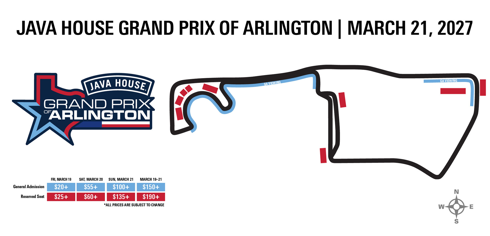 Java House Grand Prix of Arlington Price Map