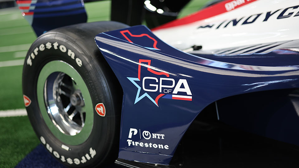 The Tire of the INDYCAR Grand Prix of Arlington Show Car