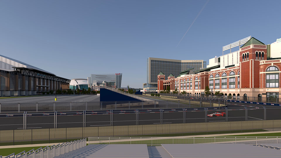 Conceptualized view from Grandstand 9
