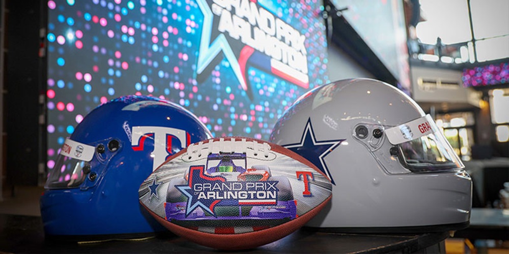 INDYCAR Grand Prix of Arlington Helmets and Football