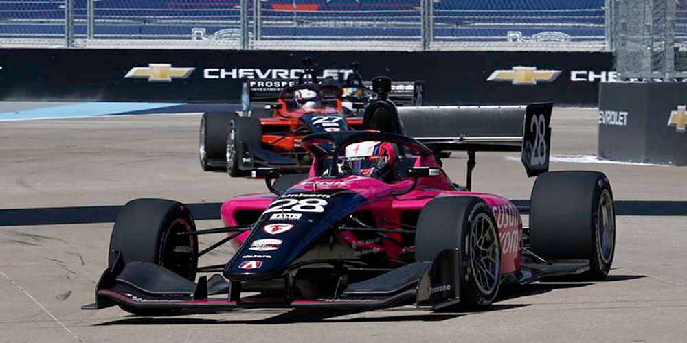 Max Taylor Drives his car