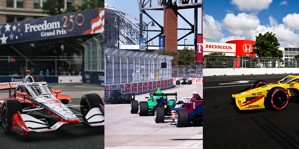 Cars at the three new street courses