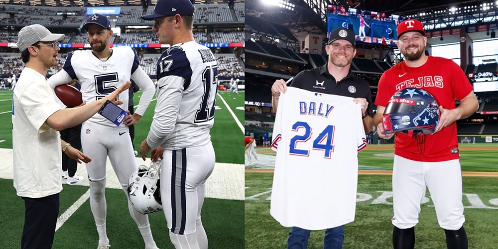 Pato O'Ward and Conor Daly at events in Arlington
