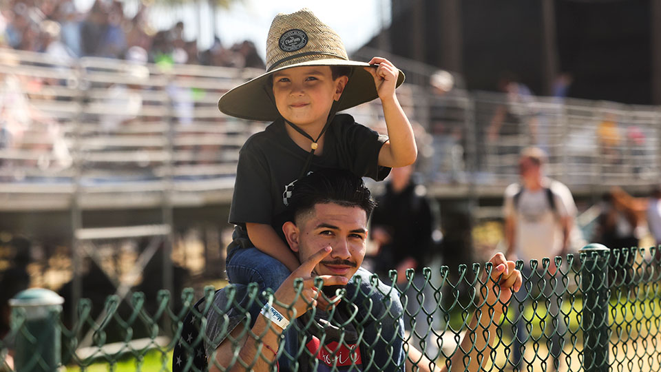 A family at the Java House Grand Prix of Arlington